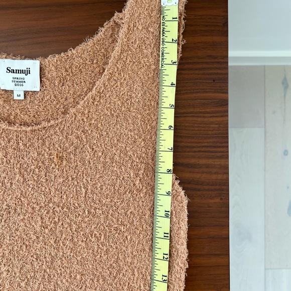 Samuji Fuzzy Textured Tank Top M - Picture 6 of 8